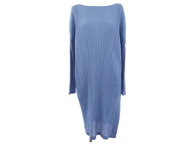 Autre Marque PLEATS PLEASE Kleid Blau