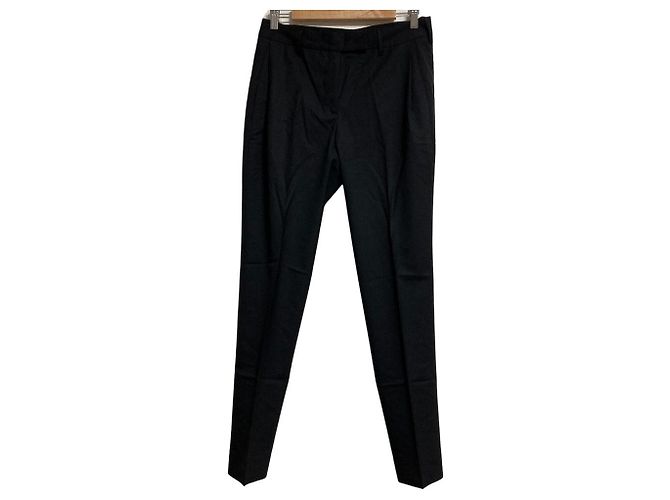 Mackintosh 120S Wool Trousers Black