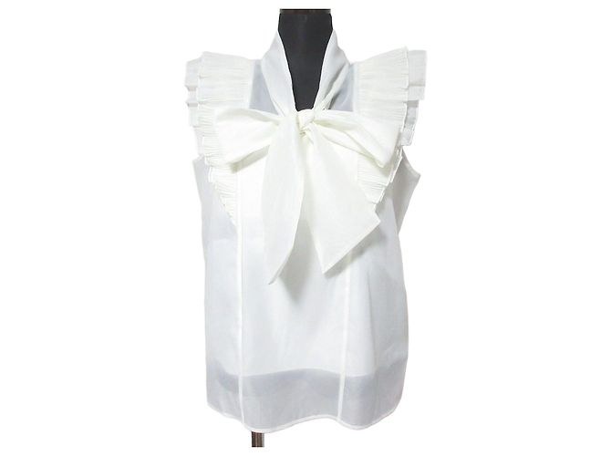 Autre Marque Snidel Bowtie Pullover Blouse Cream
