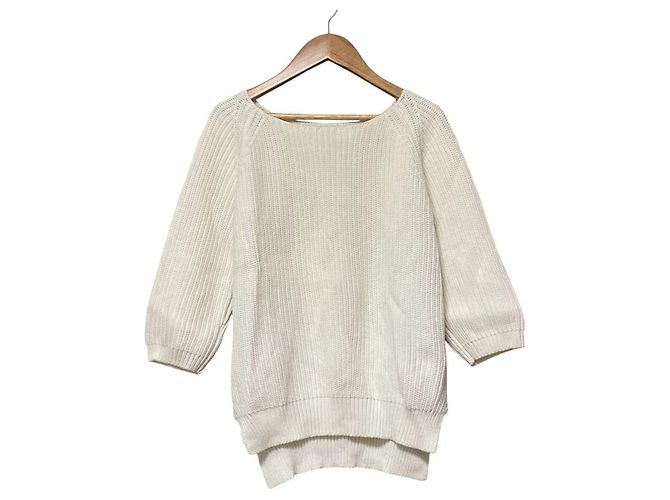 Autre Marque Top de malha de algodão Ron Herman DEMYLEE Branco
