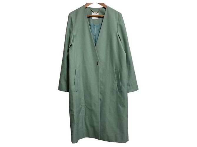 Autre Marque TONAL Collarless Coat Green Light green