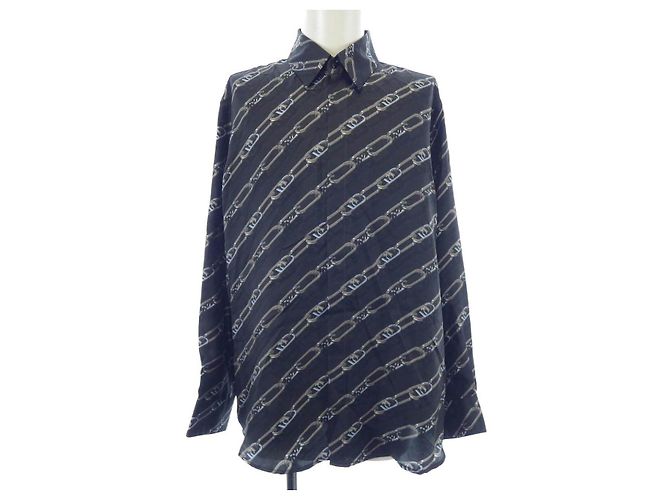 Camicia in seta Fendi FS0585 AL2M Marrone