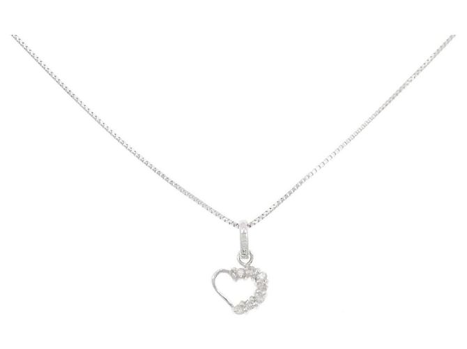 Autre Marque Collier en diamants Au750 Argenté