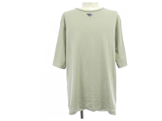 T-shirt de algodão Prada Verde