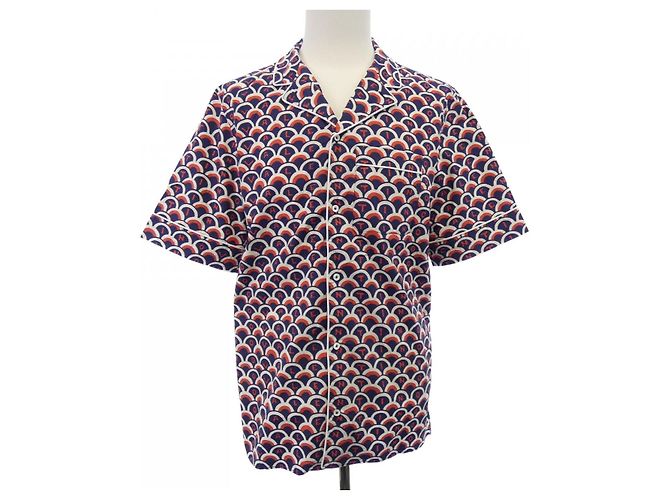 Camisa de algodão Valentino Azul