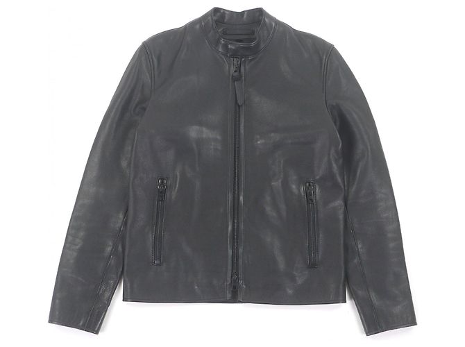Chaqueta de cuero vacuno COACH Negro