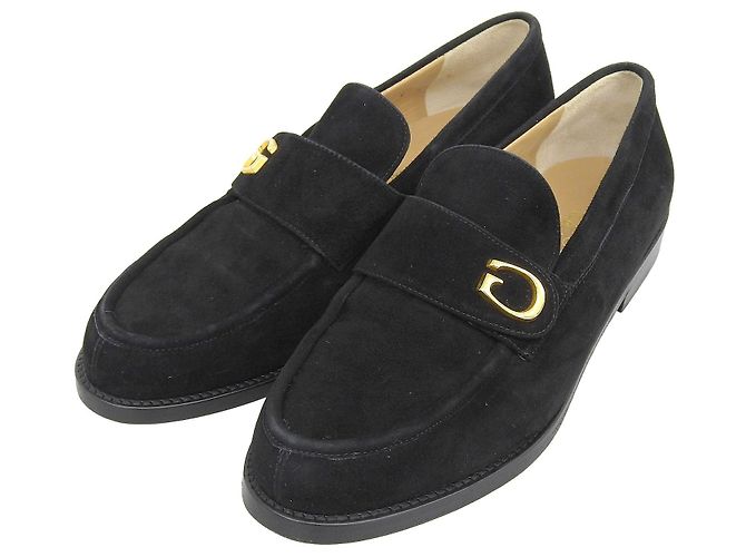 Mocassins en daim Gucci Noir