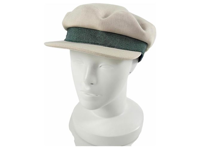 Hermès Casquette Kaval Pop Hemp Cap 59 Bege Cru