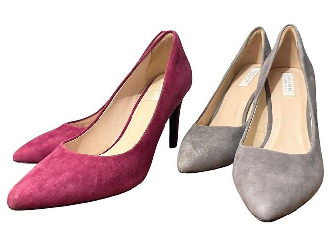 Autre Marque Cole Haan Escarpins à bout pointu en daim 2way Marron Bordeaux