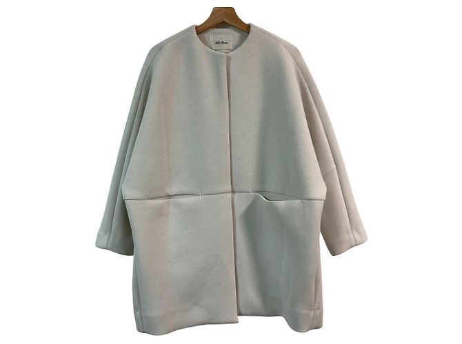 Autre Marque Mila Owen Cocoon Half Coat Crudo