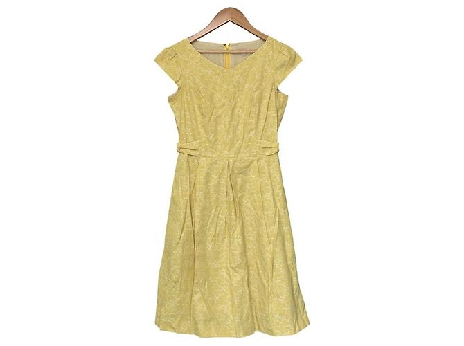Autre Marque TOCCA Besticktes Kleid Gelb