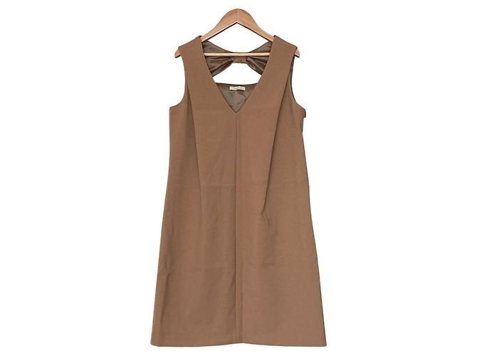 Autre Marque Vestido sem mangas Rose Tiara Bege