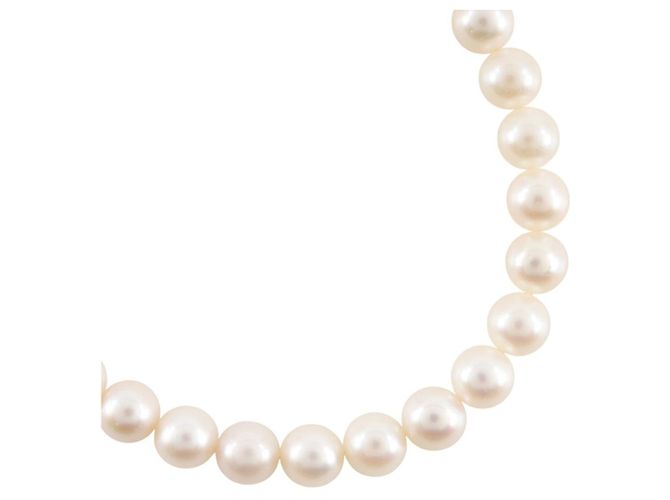 Autre Marque Collar de plata y perlas