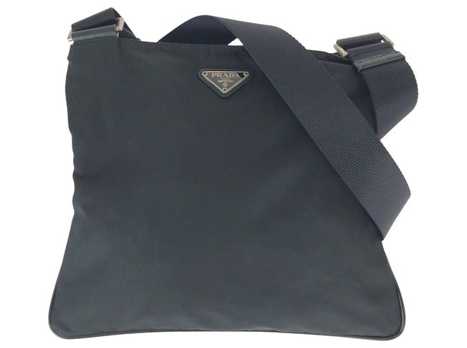 Borsa a tracolla Prada in nylon Tessuto Nero