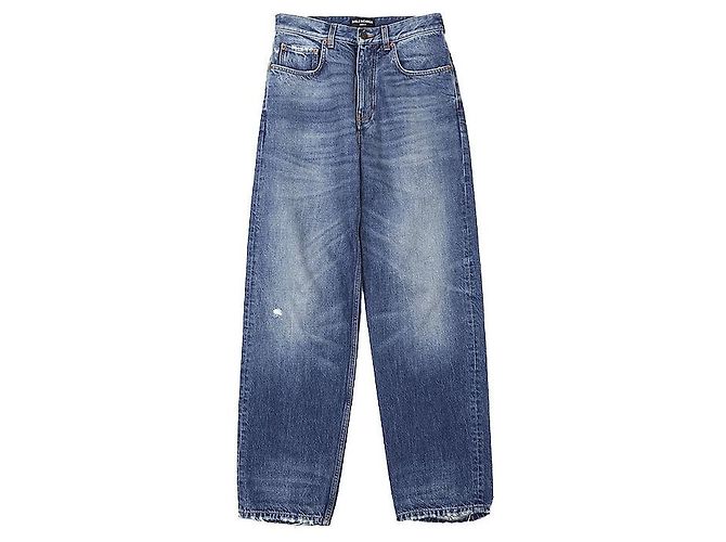 Balenciaga UNIFIT JEANS Jeans de algodão Azul