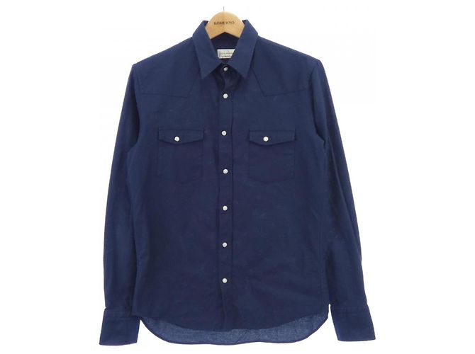 Autre Marque Guy Rover Hemd Blau Marineblau