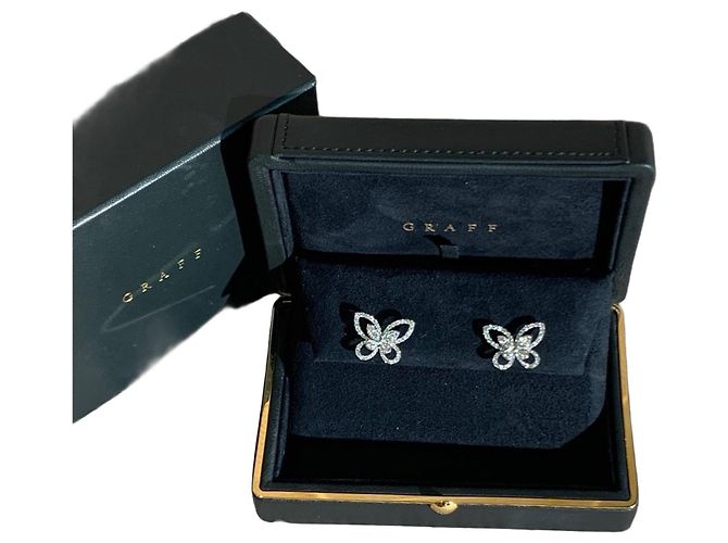Graff Butterfly Illusion Diamant-Ohrringe Silber