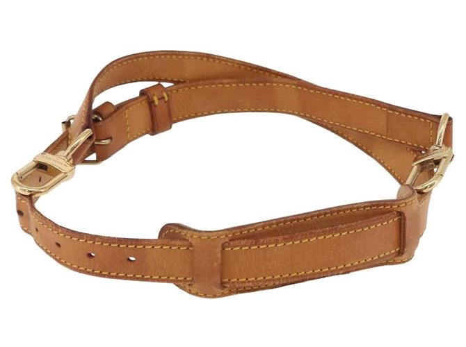 LOUIS VUITTON Adjustable Shoulder Strap 35.8""-42.9"" Beige LV Auth ar14286
