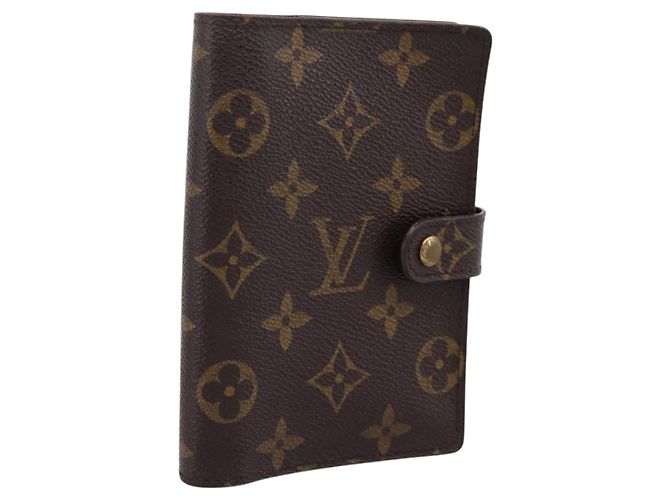 LOUIS VUITTON Monogram Agenda PM Day Planner Cover R20005 LV Auth mr3045