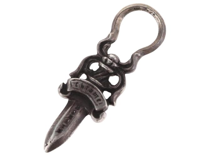 Pendente Dagger Chrome Hearts Top Ag925 Silver Auth 206382M Argento