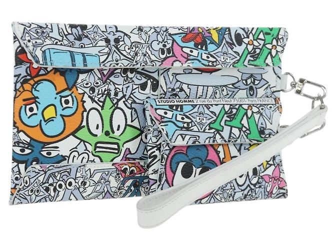 LOUIS VUITTON Monogram Comics Trio Anvelope Multicolor M82014 LV Auth ar14187V Multicolore Monogramme