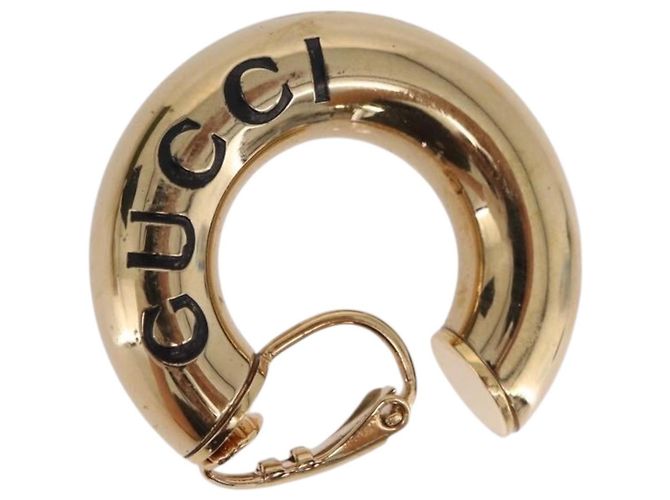 Orecchini GUCCI metallo Gold Tone Auth bs37288V