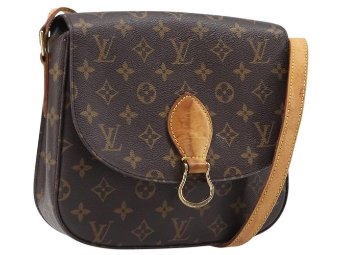 LOUIS VUITTON Monogram Saint Cloud GM Shoulder Bag M51242 LV Auth 203394