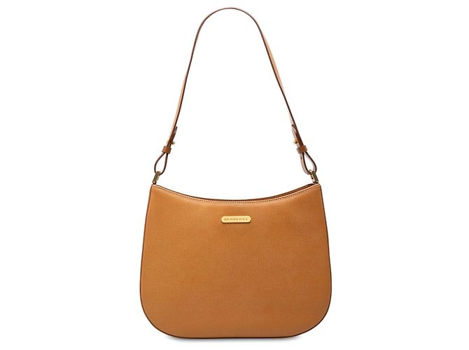 Borsa a tracolla in pelle Burberry marrone