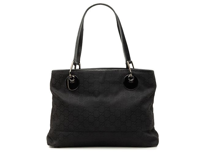 Borsa Tote Gucci Medium GG Canvas Eclipse Nera Nero