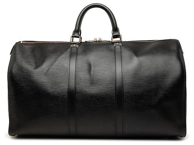 Sac de voyage Louis Vuitton Epi Keepall 50 Noir