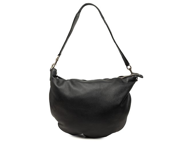 Bolsa Hobo meia lua Gucci em couro de bezerro preto