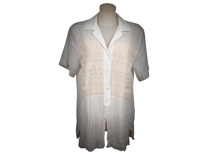 La Perla Camisa de Renda Branca Branco