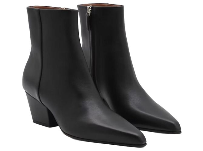 Paris Texas Botas de cano curto Bettina em pele preta Preto