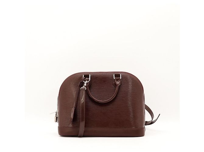 Louis Vuitton Alma BB Bolsa de mão em couro Epi Marrom