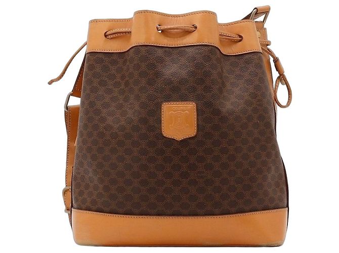Céline Sac seau Celine Macadam Marron Monogramme