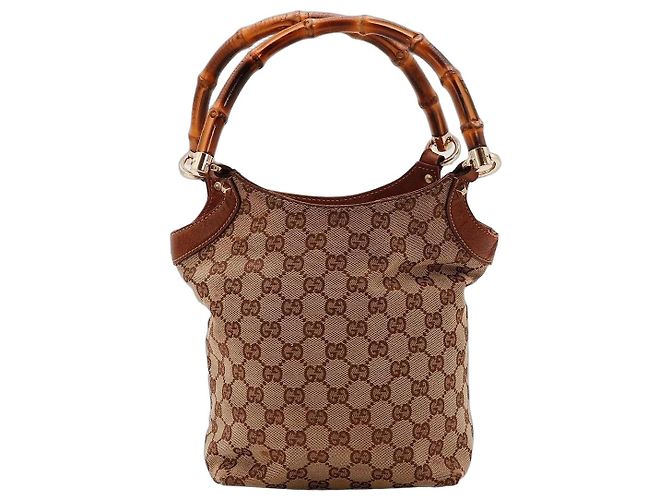 Gucci Bamboo Shopper Mala Tote Marrom