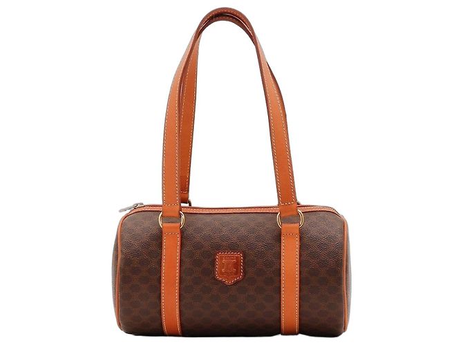 Céline Celine Borsa Boston Monogram Marrone
