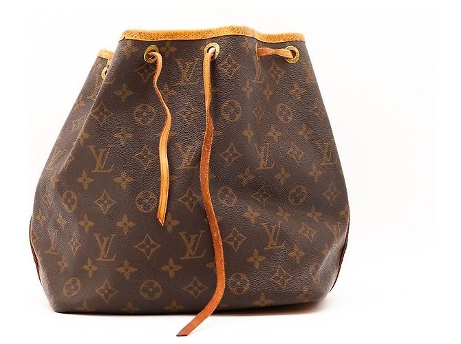 Louis Vuitton Bolsa Saco Monogram Noe GM Marrom Monograma