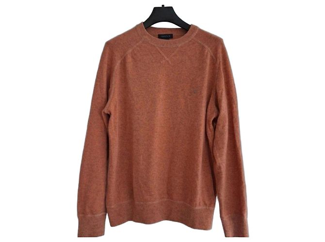 Autre Marque Pull GANT col rond en laine Orange