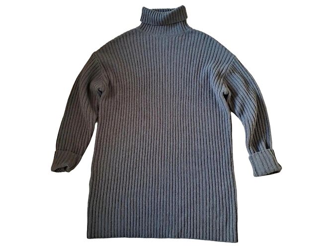 Autre Marque Robe pull côtelée Catwalk Junkie Vert foncé