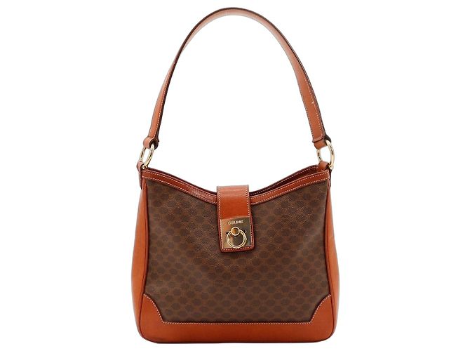 Céline Sac à épaule Celine Macadam Marron