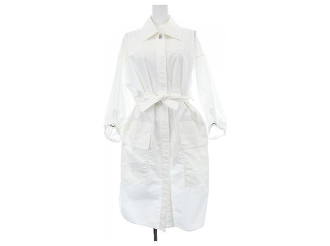 Hermès Hermes Cricketis Button wool dress36 White