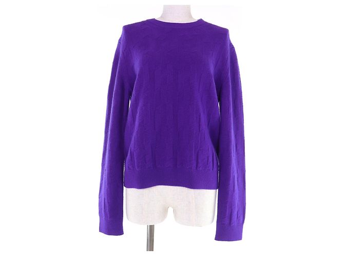 Hermès H motif Wool Knit 42 Purple