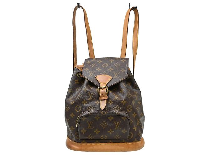 Louis Vuitton Vintage Montsouris Monogram Canvas MM Brown