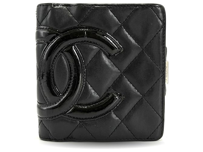 Chanel Cambon Line Bi-fold Wallet Black
