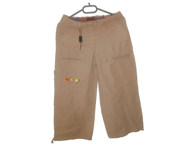 Dolce & Gabbana D&G Sport Calções Cargo Bege