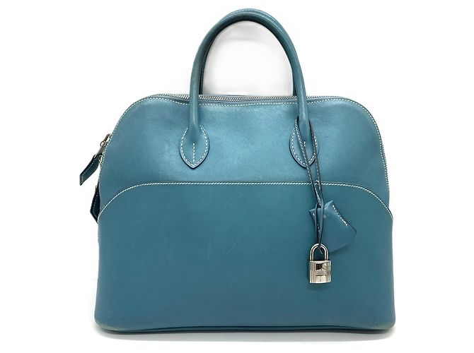 Hermès Bolsa Hermes Bolide 1923 em Blue Azul