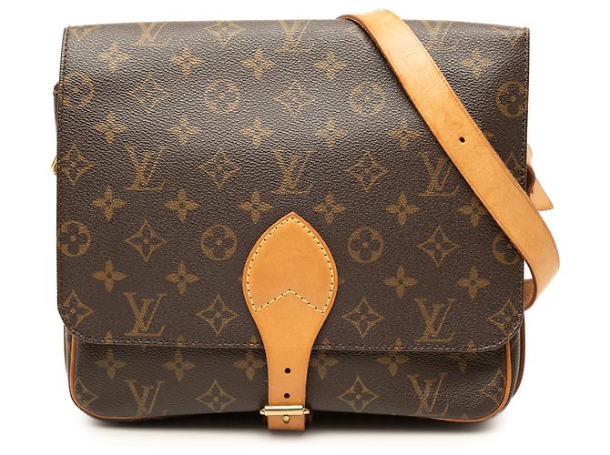 Louis Vuitton Brown Monogram Cartouchiere GM Marron