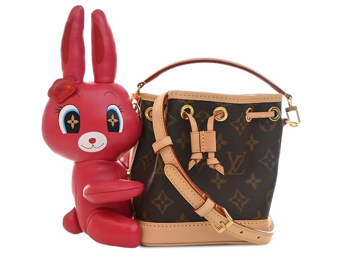 Louis Vuitton Brown Sun Yitian Nano Monogram Rabbit Noe Marron