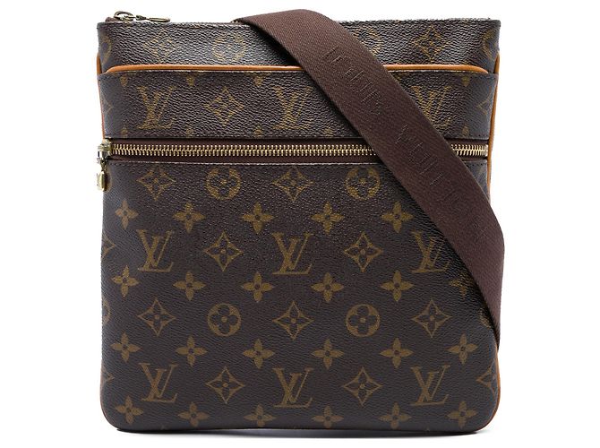 Louis Vuitton Brown Monogram Pochette Valmy Marrom